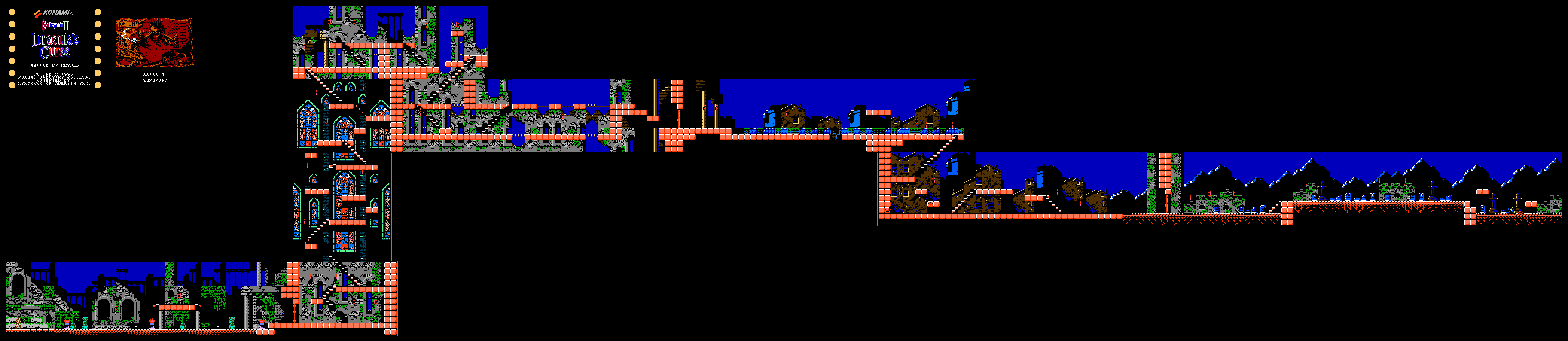 Castlevania III Dracula's Curse Revned's Video Game Maps